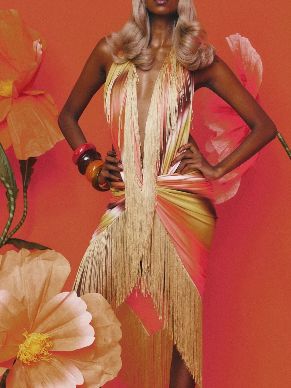La Ochre Studio Signature Sarong in Sorbet